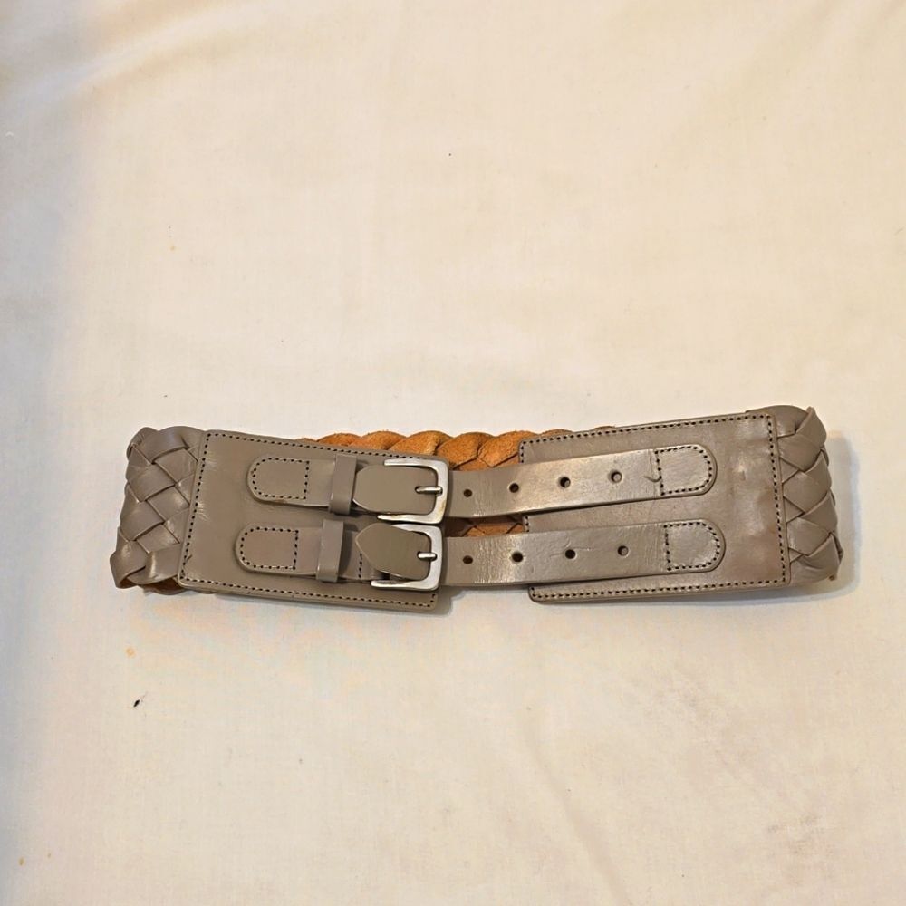 The limited woven leather belt size Small
